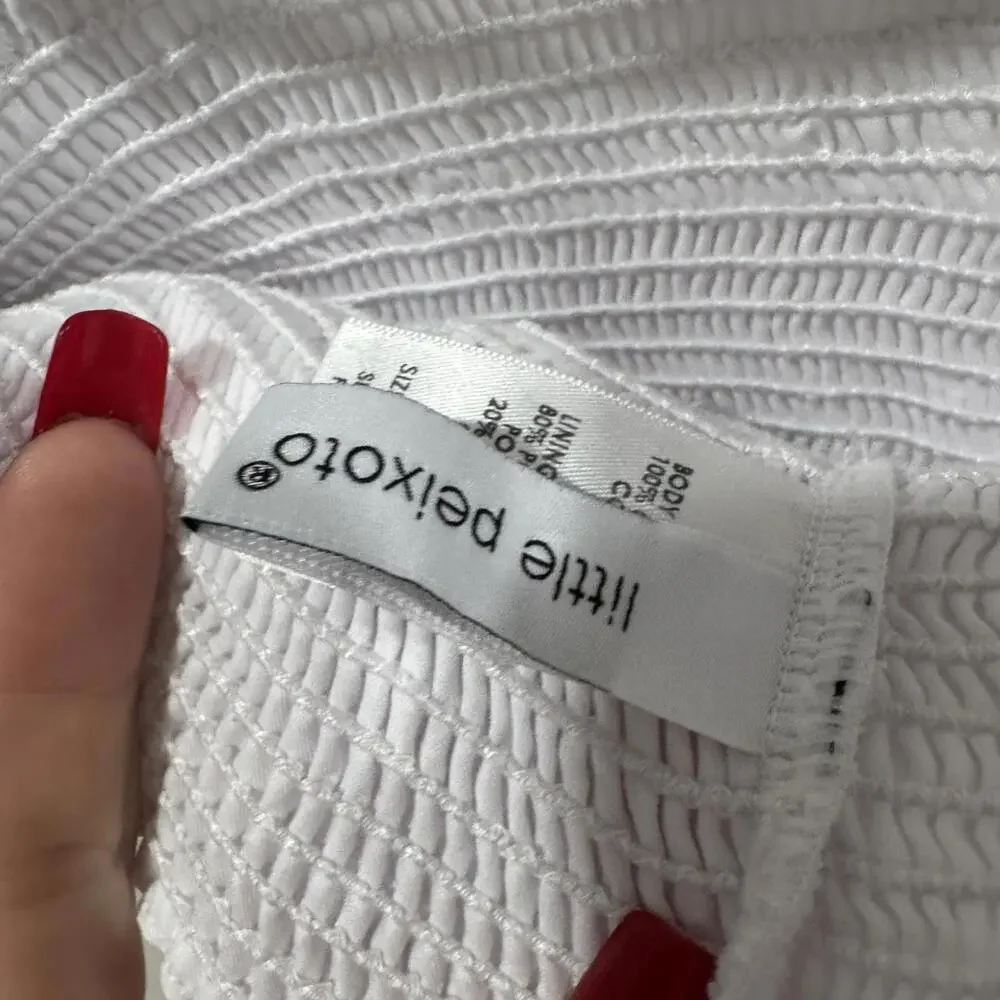 Girls Kids little peixoto‎ white dress Small S